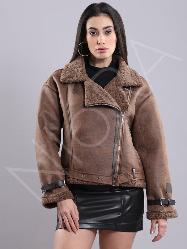 Shearling Moto Jacket