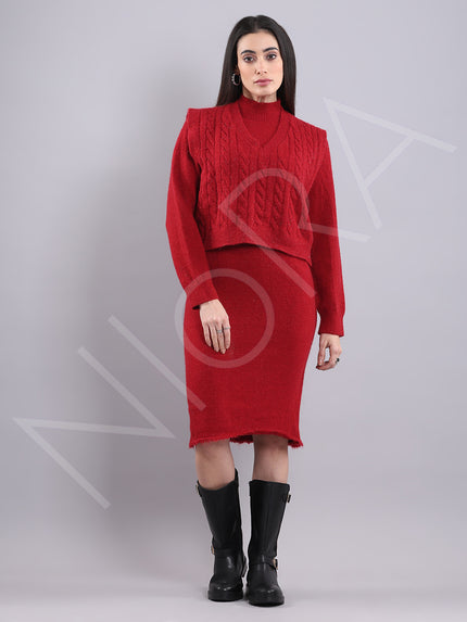 Luxury Wool Knit Twin Set