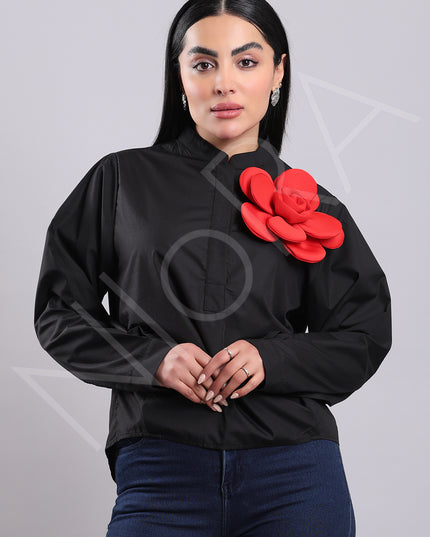 Floral Applique Shirt