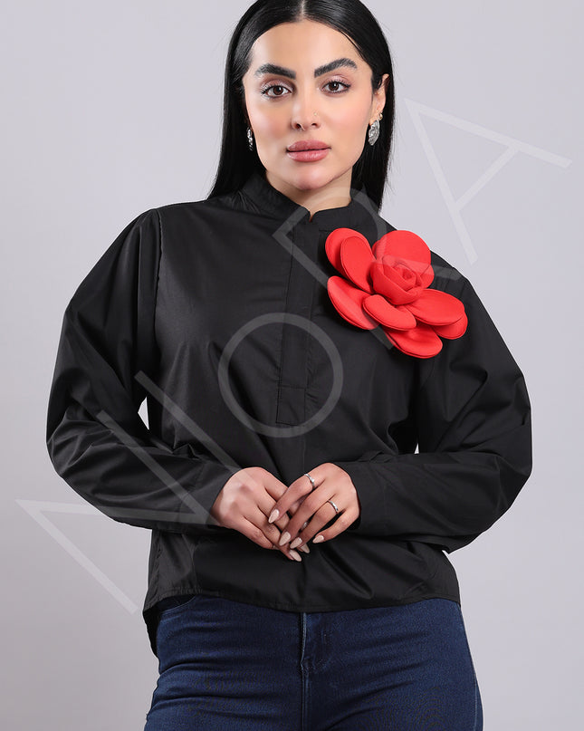 Floral Applique Shirt