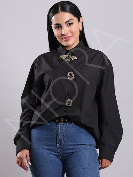 Maison Luxe Bee Accent Shirt