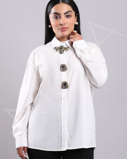 Maison Luxe Bee Accent Shirt