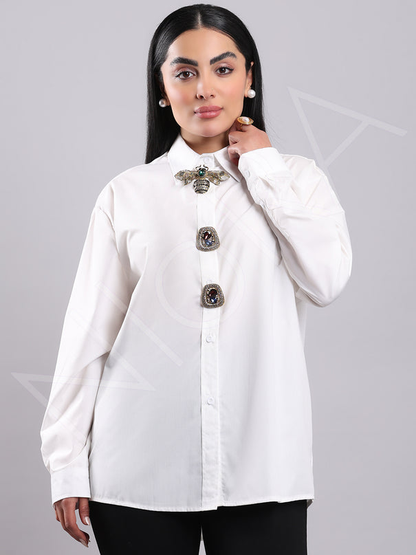 Maison Luxe Bee Accent Shirt