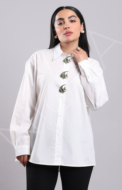 Maison Luxe Fish Accent Shirt