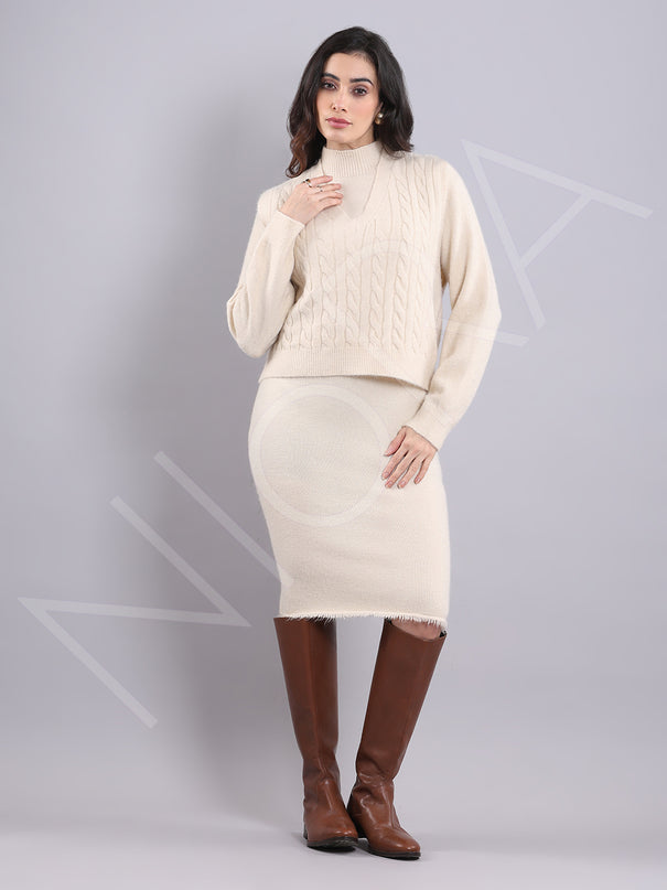 Luxury Wool Knit Twin Set