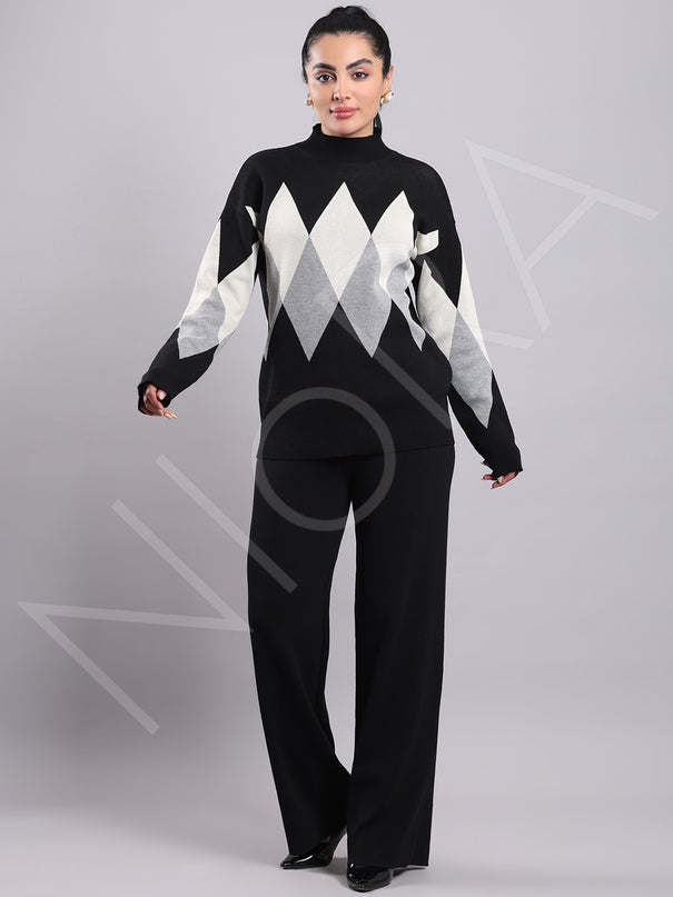 Argyle Knit Co-ord Set
