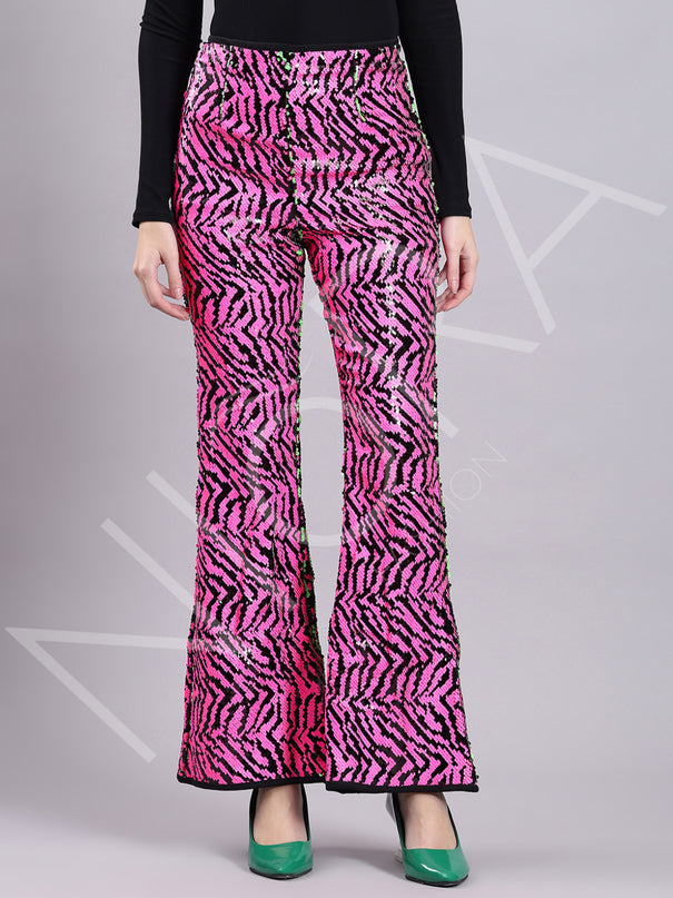 Sequiin Flared Pants