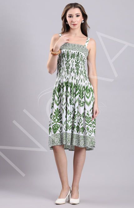 Botanical Breeze Midi Dress