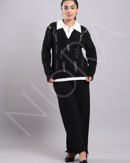 2-Piece Embellished Elegance Co-ord Set