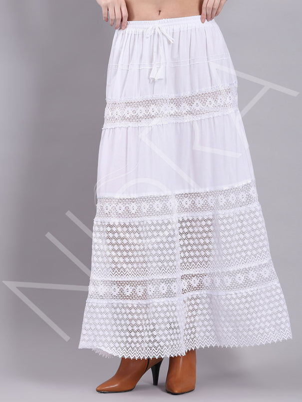 Lace Drift Long Skirt