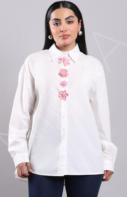 Maison Floral Accent Shirt