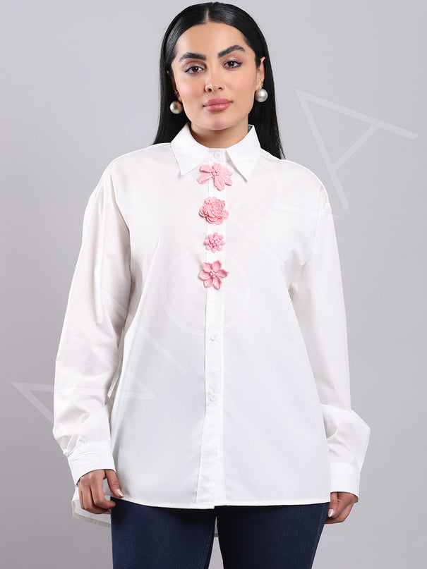 Maison Floral Accent Shirt