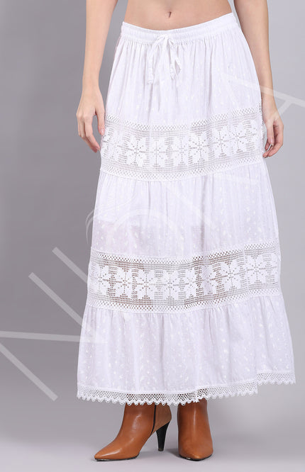 Lace Layered Long Dress