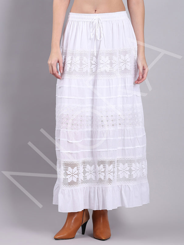 Lace Rhythm Long Skirt