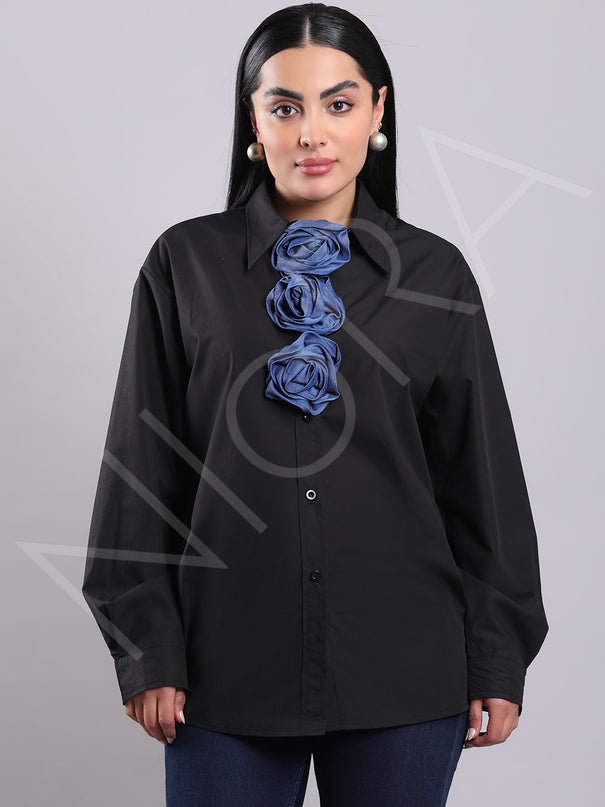 Maison Floral Accent Shirt