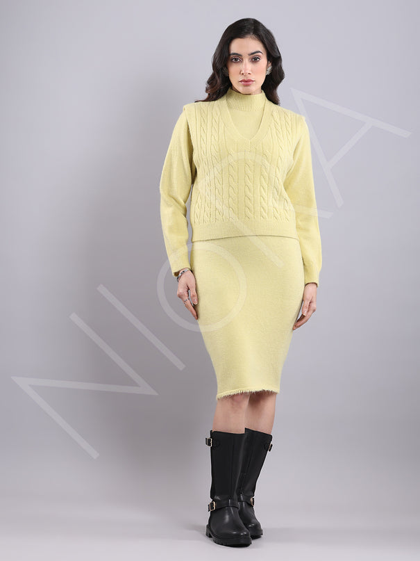 Luxury Wool Knit Twin Set