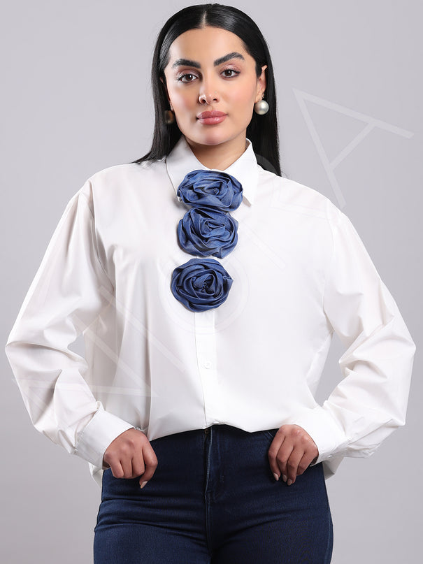 Maison Floral Accent Shirt