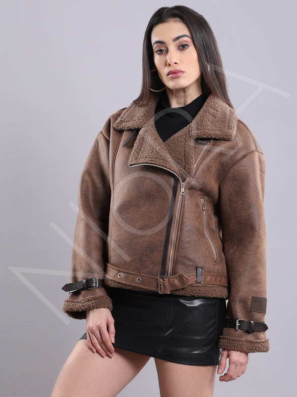 Shearling Moto Jacket