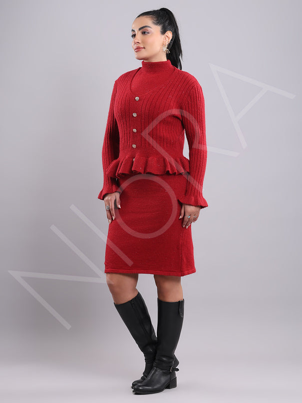 Winter Diva Knit Twin Set