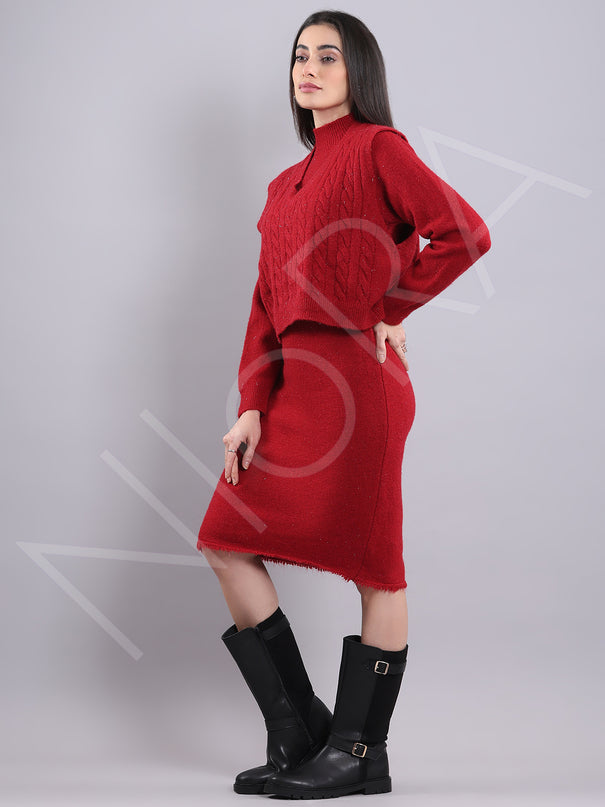 Luxury Wool Knit Twin Set