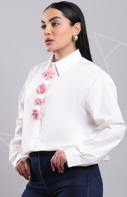 Maison Floral Accent Shirt