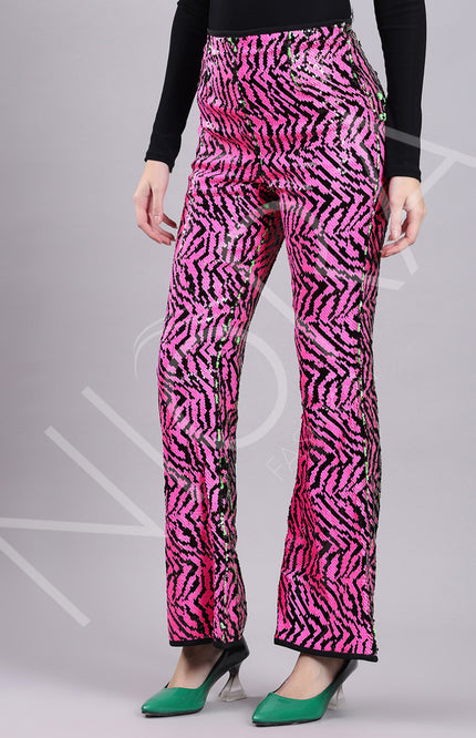 Sequiin Flared Pants
