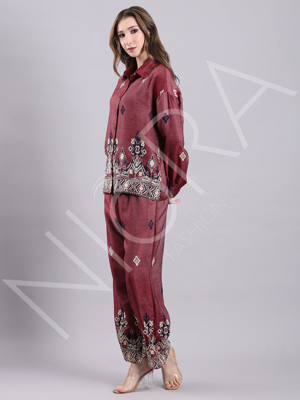 Ruhani Embrioded 2-Piece Set