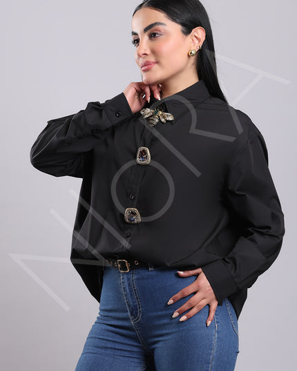 Maison Luxe Bee Accent Shirt