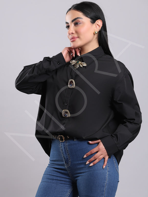 Maison Luxe Bee Accent Shirt