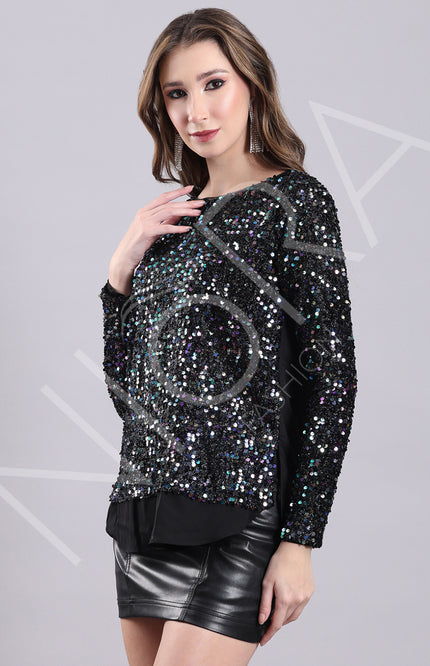 Iridescent SequinTop
