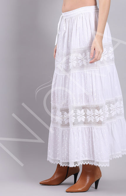 Lace Layered Long Dress