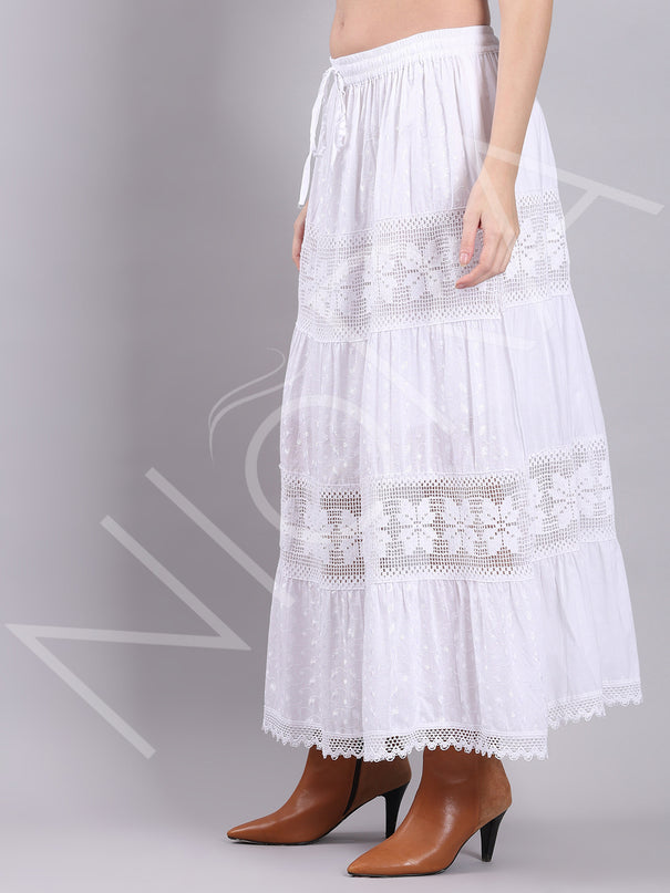 Lace Layered Long Dress