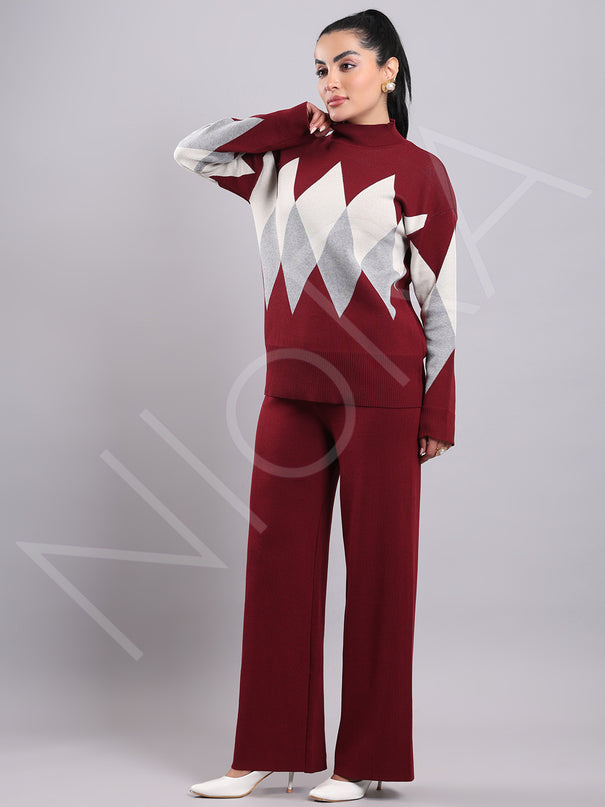 Argyle Knit Co-ord Set