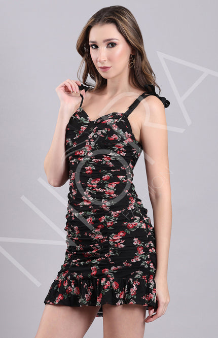 Midnight Rose Mini Dress