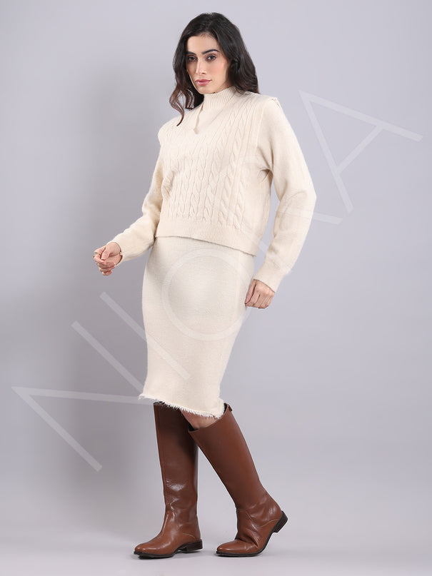 Luxury Wool Knit Twin Set