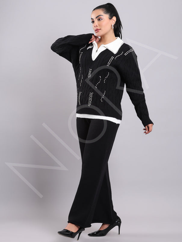 2-Piece Embellished Elegance Co-ord Set