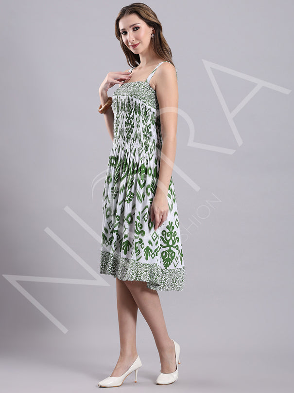 Botanical Breeze Midi Dress