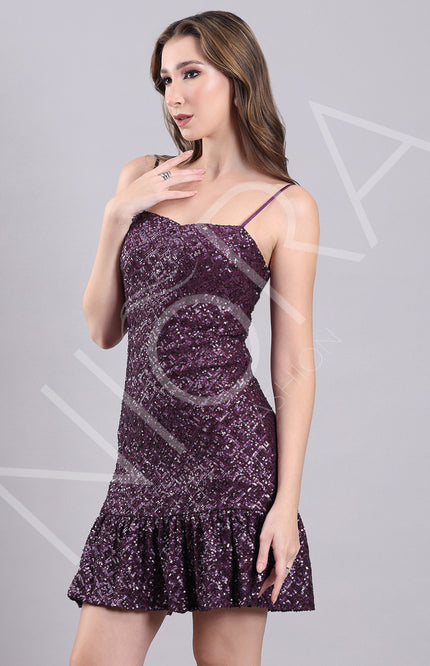 Glam Sequin Mini Dress