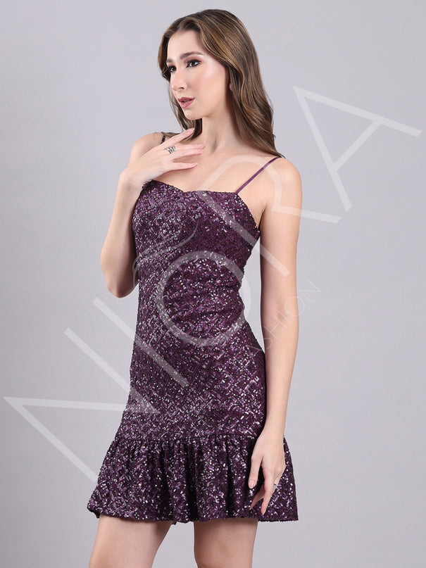 Glam Sequin Mini Dress