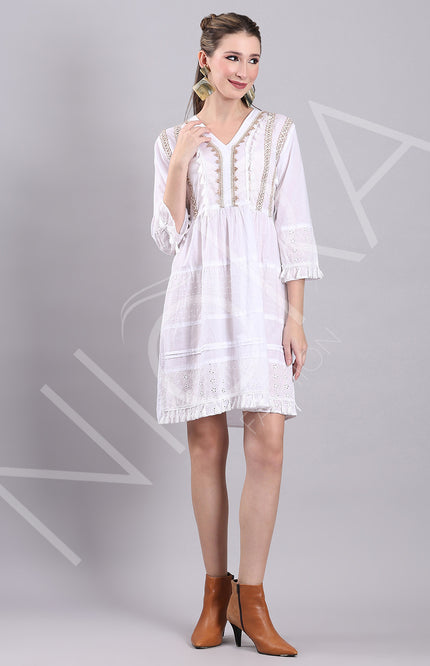 Bohemian Whisper Short Dress