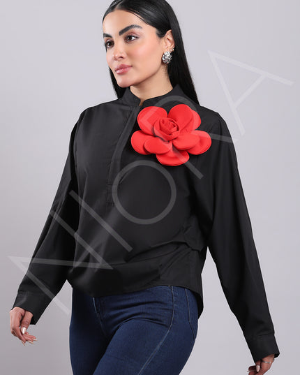 Floral Applique Shirt