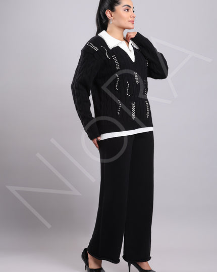 2-Piece Embellished Elegance Co-ord Set