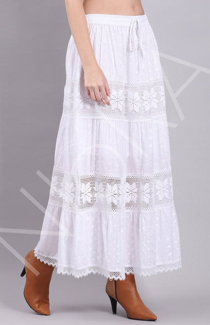 Lace Layered Long Dress