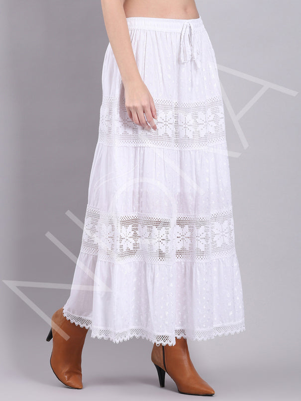 Lace Layered Long Dress