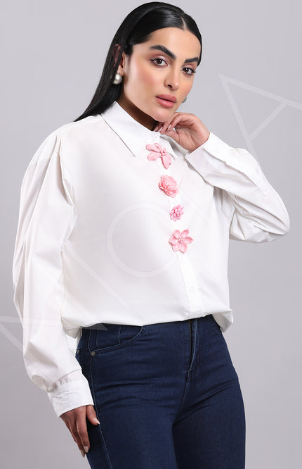 Maison Floral Accent Shirt