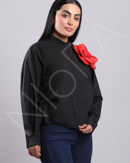 Floral Applique Shirt
