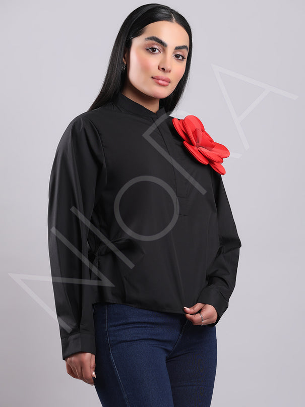 Floral Applique Shirt