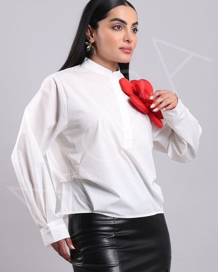 Floral Applique Shirt