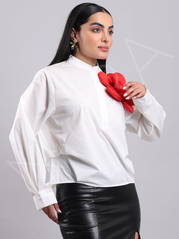Floral Applique Shirt