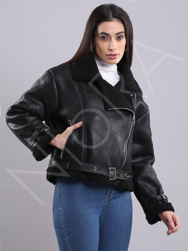 Shearling Moto Jacket